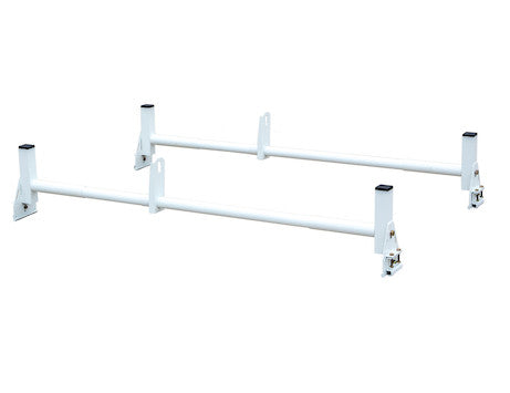 Buyers Products - 1501310 - WHITE VAN LADDER RACK SET - 2 BARS AND 2 CLAMPS - YourTruckPartsNow