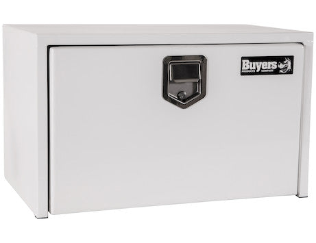 Buyers Products - 1703203 - Buyers Products White Steel Underbody Truck Box with Paddle Latch - YourTruckPartsNow