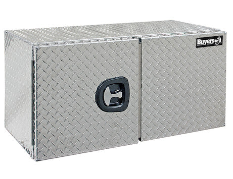 Buyers Products - 1702235 - Diamond Tread Aluminum Underbody Truck Box with Barn Door - YourTruckPartsNow