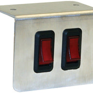SAM Double Pre-Wired Switch Panel With Aluminum Bracket - 6391002 - Buyers Products
