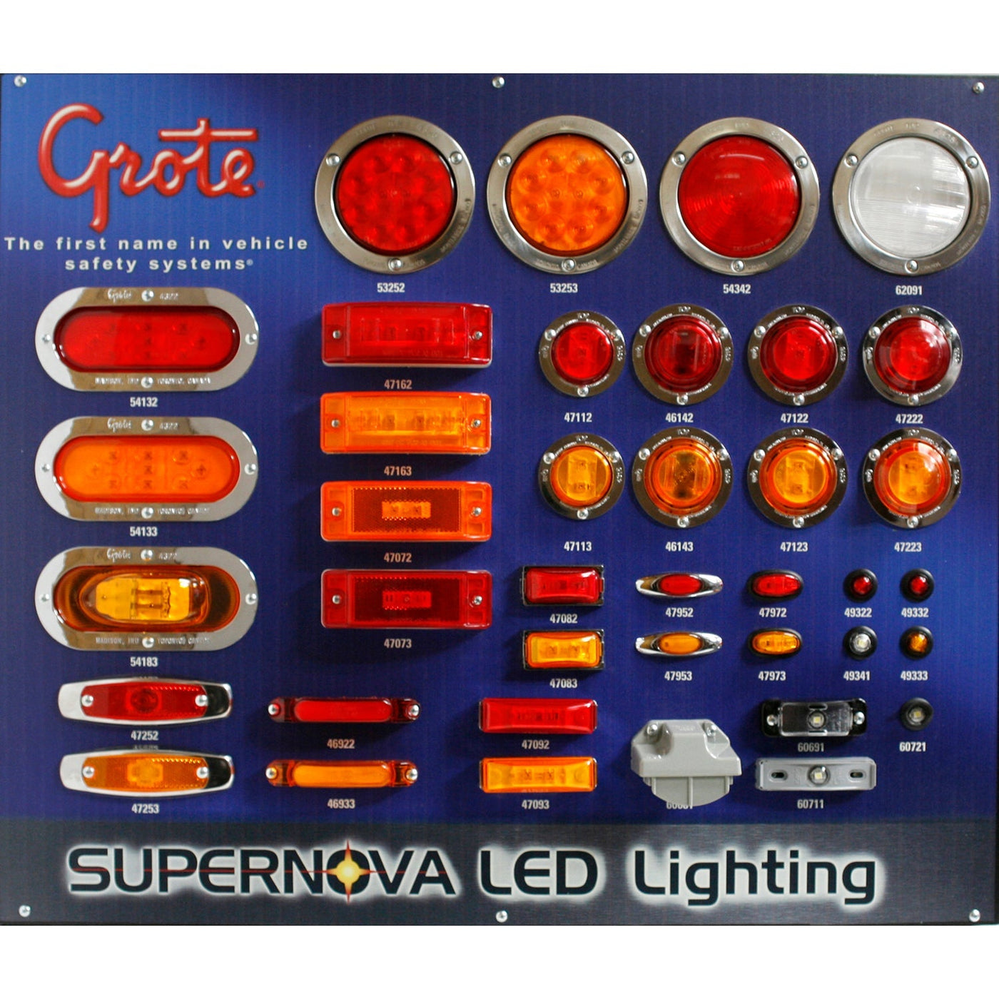 Grote - 089373125640 - Display, Supernova Lighted Display Board - YourTruckPartsNow