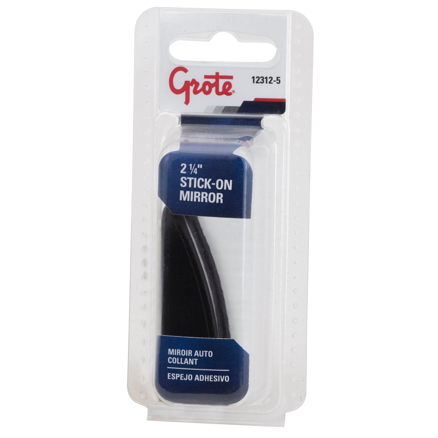 Grote - 12312-5 - Mirror, Black, Hot Spot, Retail Pack - YourTruckPartsNow