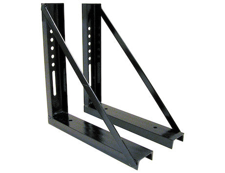 Buyers Products - 1701005 - 18x18 Inch Welded Black Structural Steel Mounting Brackets - YourTruckPartsNow