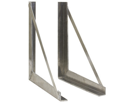 Buyers Products - 1701030 - 18x18 Inch Welded Aluminum Truck Toolbox Brackets - YourTruckPartsNow