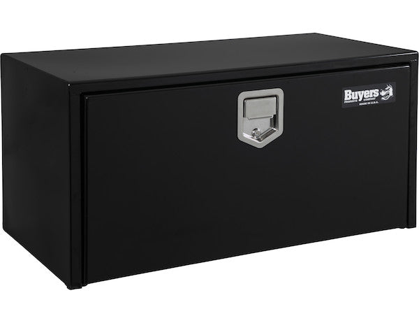 Buyers Products - 1702103 - 18x18x30 Inch Black Steel Underbody Truck Box with Paddle Latch - YourTruckPartsNow