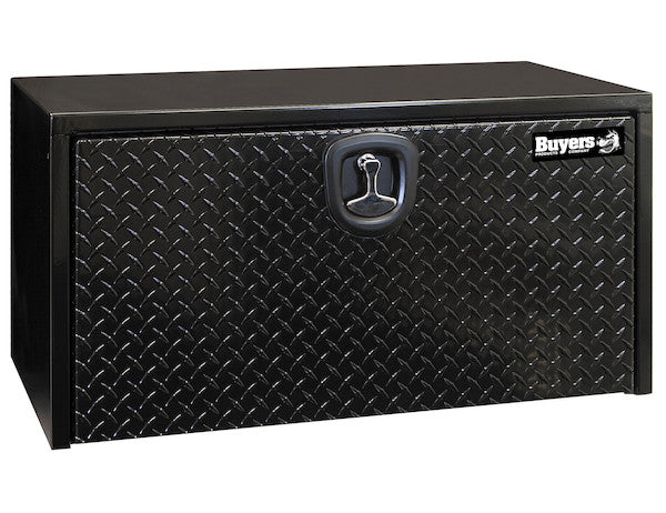 Buyers Products - 1702505 - 18x18x36 Inch Black Steel Underbody Truck Box with Aluminum Door - YourTruckPartsNow