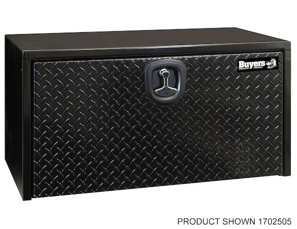 Buyers Products - 1702500 - Black Steel Underbody Truck Box with Aluminum Door - YourTruckPartsNow