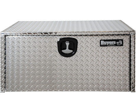 Buyers Products - 1735100 - Diamond Tread Aluminum Underbody Truck Box with 3-Point Latch - YourTruckPartsNow