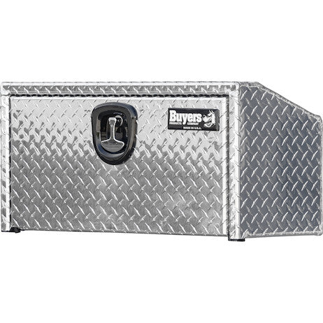 Buyers Products - 1705166 - 14x12x24 Inch Diamond Tread Aluminum Underbody Truck Box with Slanted Back - YourTruckPartsNow