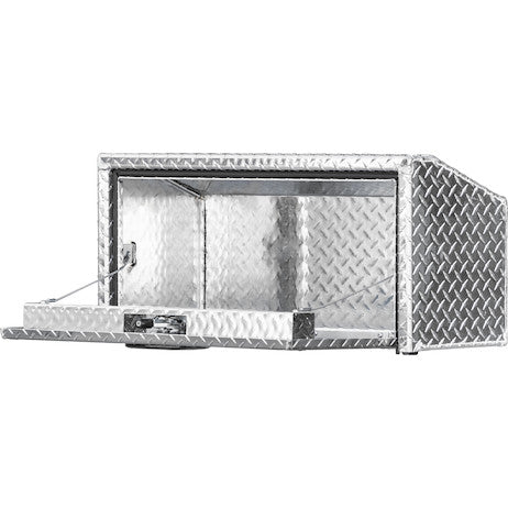 Buyers Products - 1705166 - 14x12x24 Inch Diamond Tread Aluminum Underbody Truck Box with Slanted Back - YourTruckPartsNow