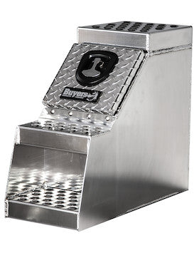 Buyers Products - 1705180 - 24x28x12 Inch Heavy Duty Diamond Tread Aluminum Step Box - YourTruckPartsNow