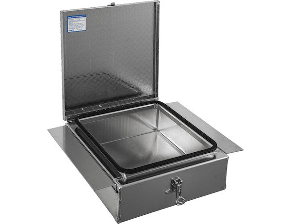 Buyers Products - 1705384 - 9x24x22 Inch Diamond Tread Aluminum In-Frame Truck Toolbox - YourTruckPartsNow