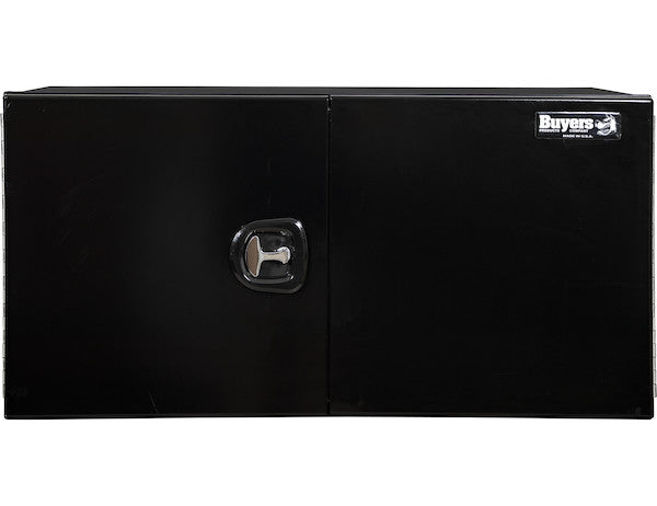 Buyers Products - 1705910 - 18x18x48 Inch Pro Series Black Smooth Aluminum Underbody Truck Box with Barn Door - YourTruckPartsNow