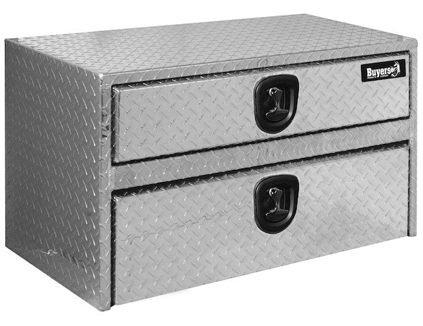 Buyers Products - 1712205 - 20x18x36 Inch Diamond Tread Aluminum Underbody Truck Box with Drawer - YourTruckPartsNow