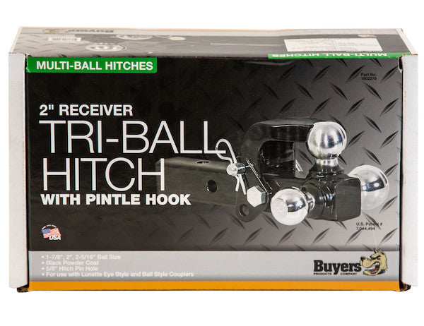 Buyers Products - 1802279 - Tri-Ball Hitch with Pintle Hook - YourTruckPartsNow