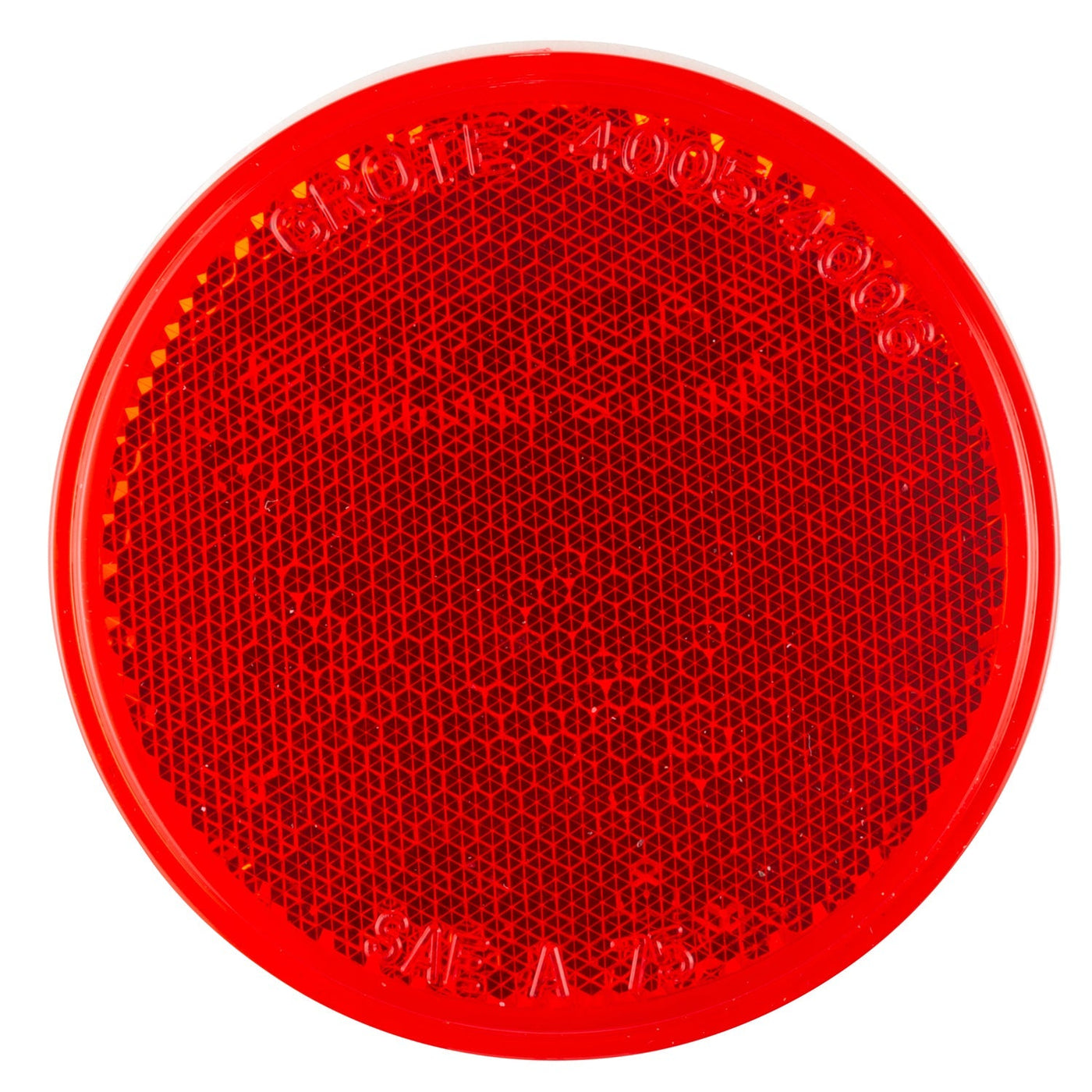 Grote - 40052 - Reflector, 3", Red, Round Stick-On - YourTruckPartsNow