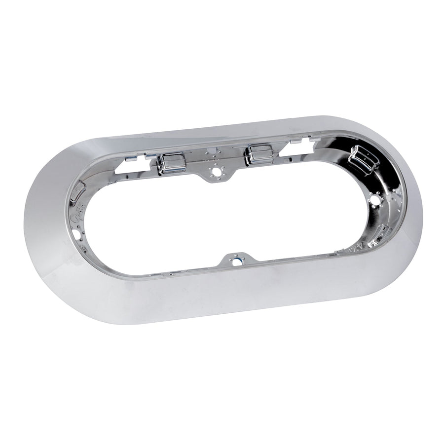 Grote - 42153 - Bracket, Chrome Plated Bezel, Surface Mount, 6", Oval - YourTruckPartsNow