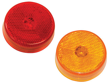 Buyers Products - 5622551 - 2.5 Inch Round Marker Clearance Lights with Reflex and 4 LEDs - YourTruckPartsNow