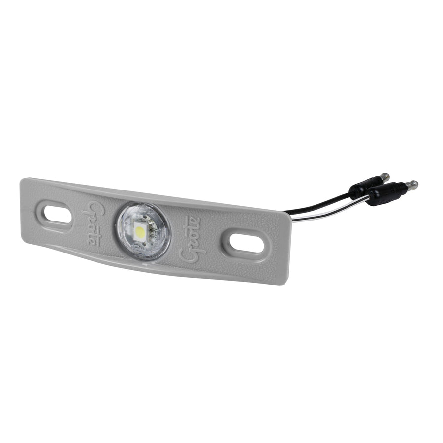 Grote - 60661 - License Lamp, Clear, Micronova LED Dot Lamp W/Gray Mounting Plate - YourTruckPartsNow