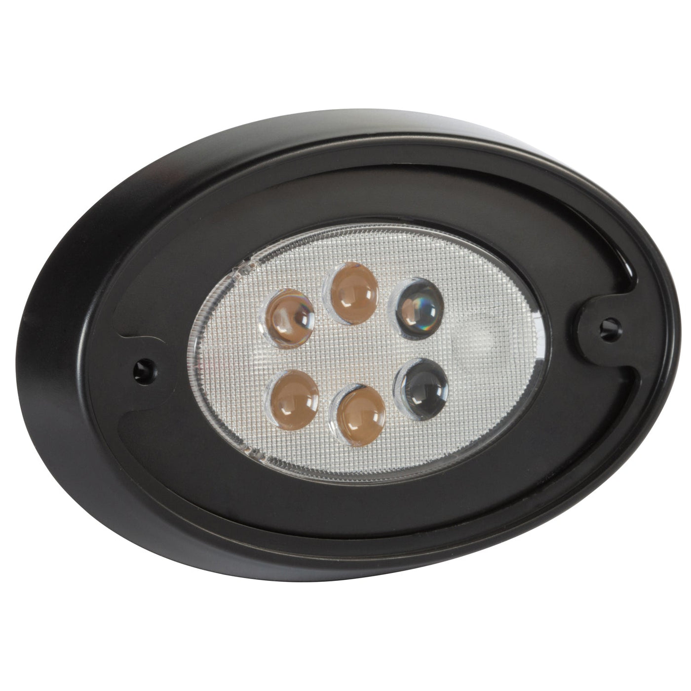 Grote - 61851 - Dome/Interior Lamp, Clear, LED, Push Button, Black Base - YourTruckPartsNow