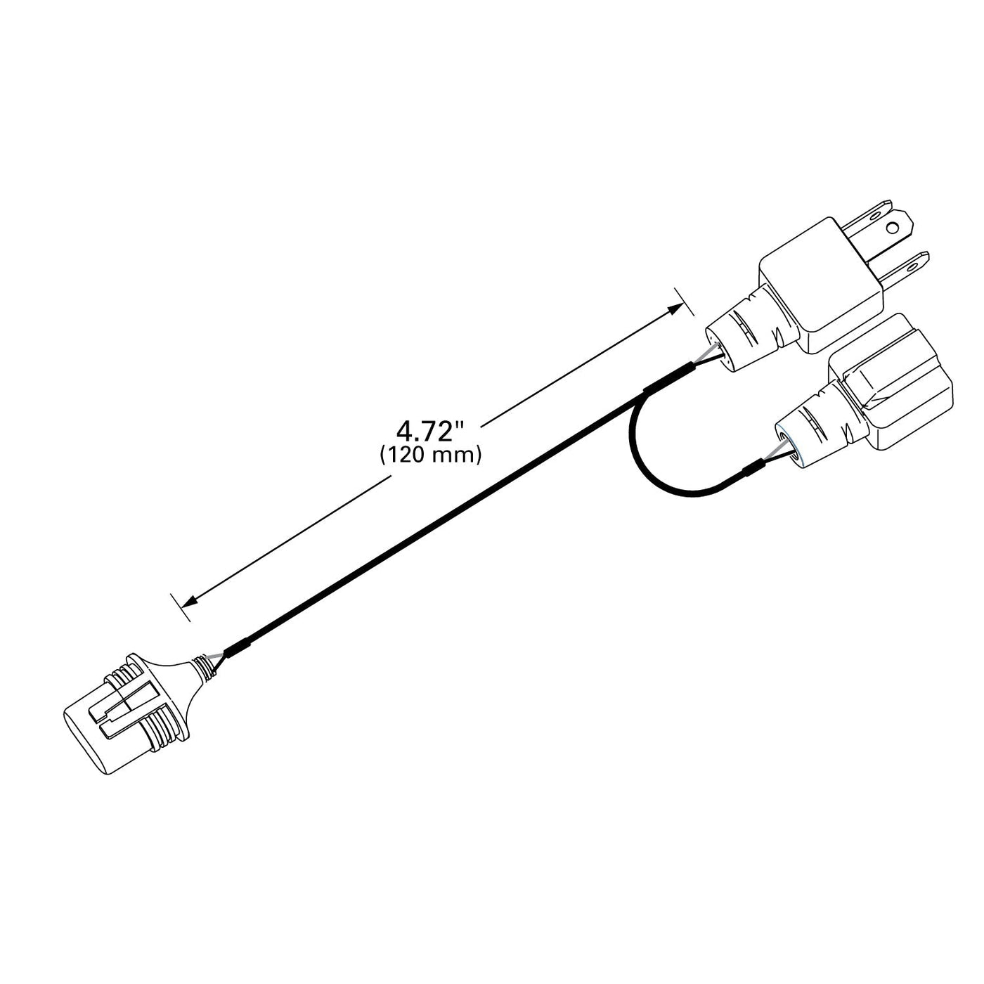 Grote - 68651 - Adaptor, 9005 Male H4 M + F - YourTruckPartsNow