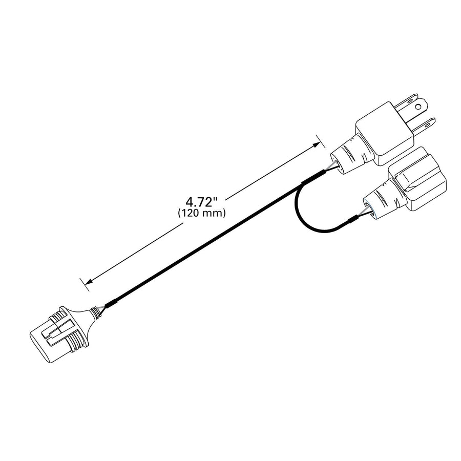 Grote - 68651 - Adaptor, 9005 Male H4 M + F - YourTruckPartsNow