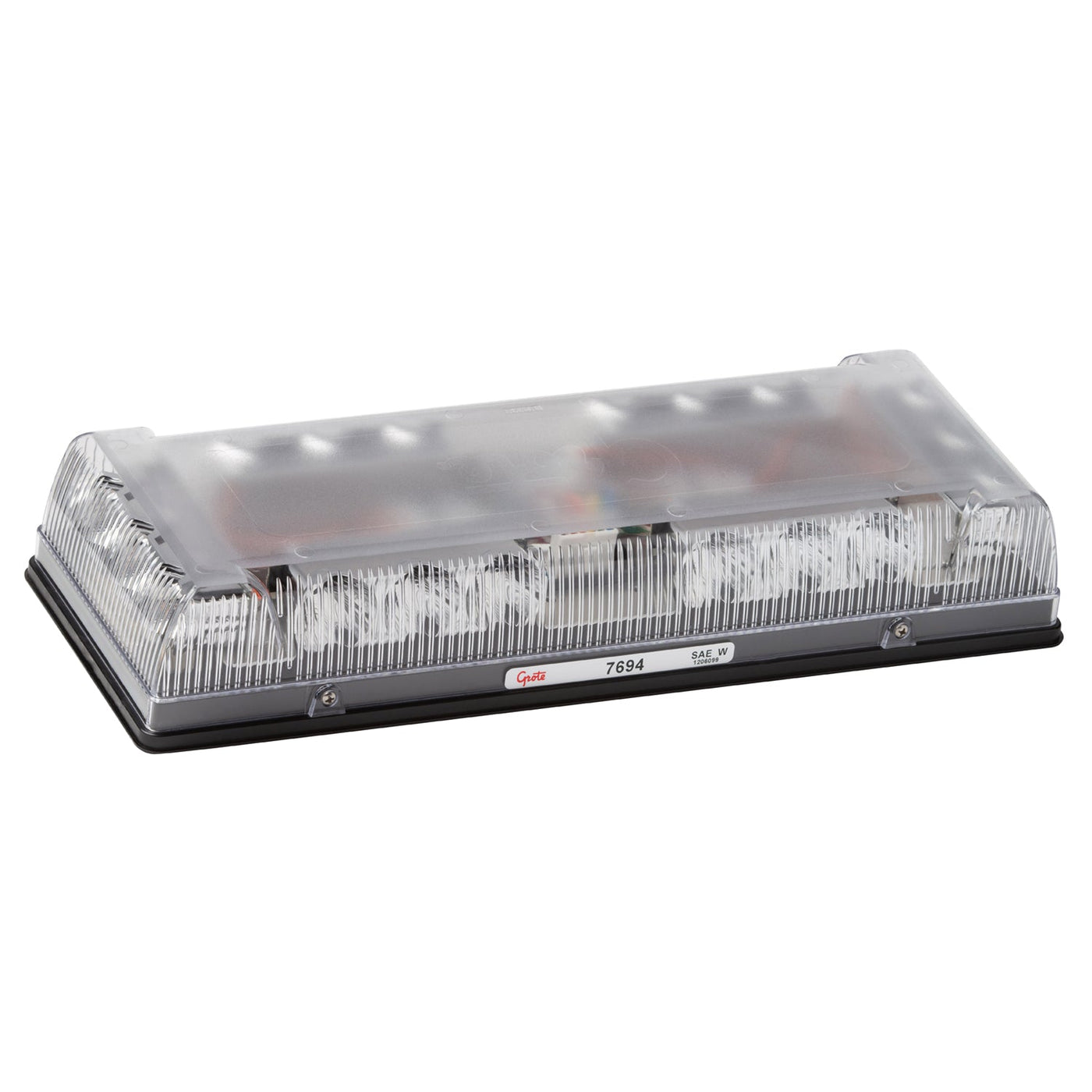 Grote - 76943 - Emergency Lighting, 17", Low Profile, Amber LED Bar Lamp, Clear Lens - YourTruckPartsNow