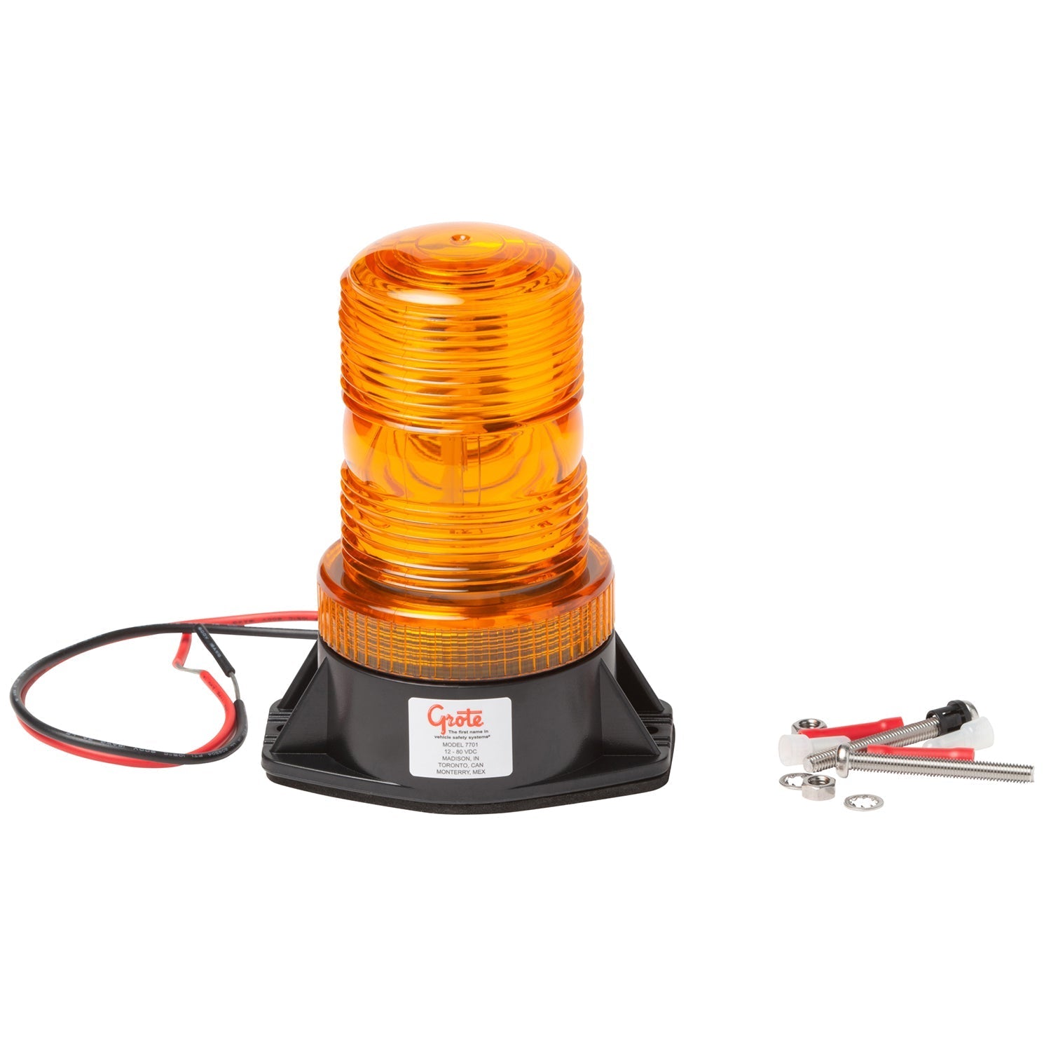 Grote - 77013 - Emergency Lighting, Yellow, Material Handling Strobe - YourTruckPartsNow