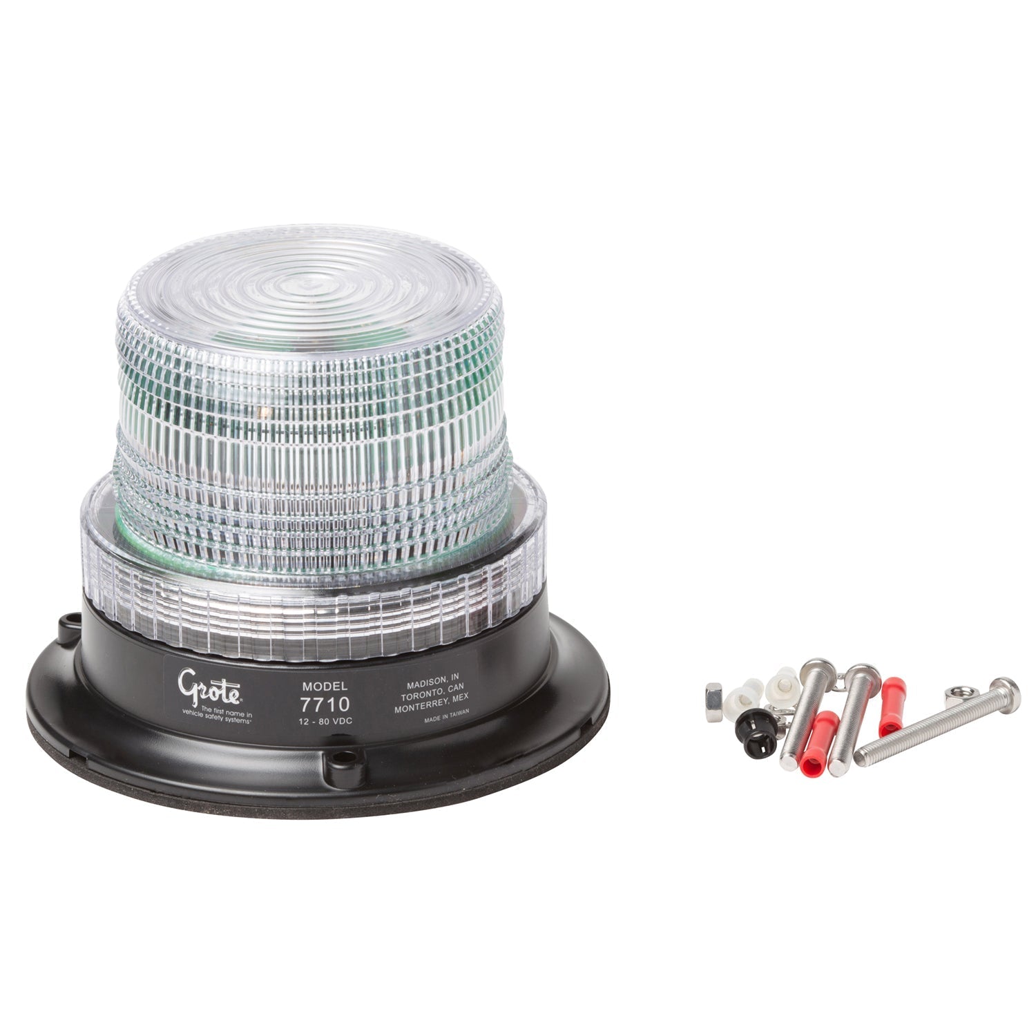 Grote - 77101 - Emergency Lighting, Clear, Single Flash, Mighty Mini-Strobe - YourTruckPartsNow