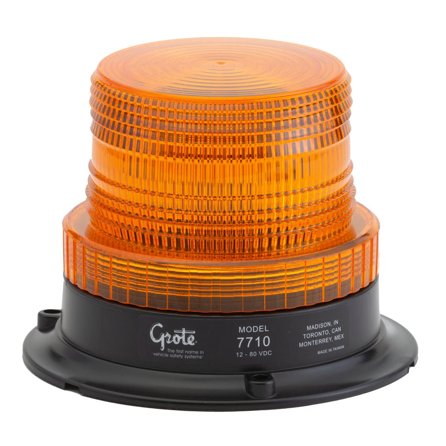 Grote - 77103 - Emergency Lighting, Yellow, Single Flash, Mighty Mini-Strobe - YourTruckPartsNow