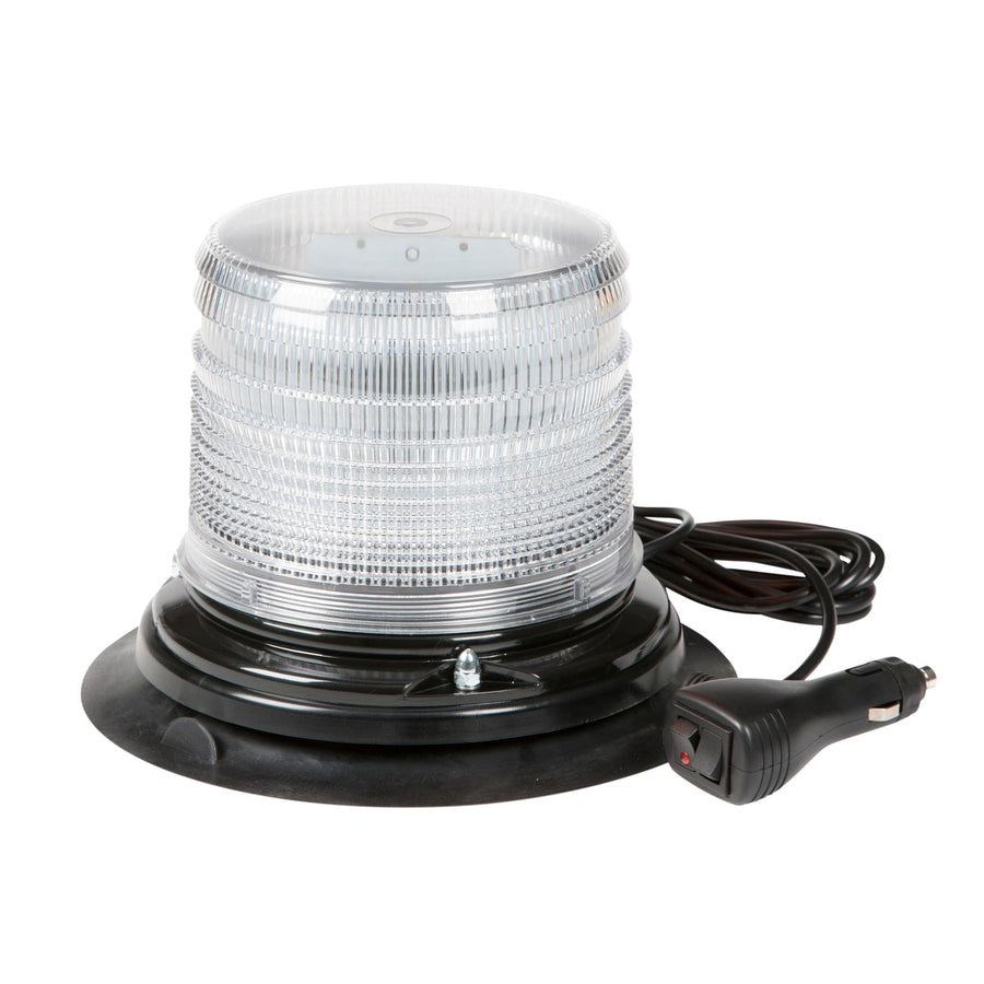 Grote - 78041 - Emergency Lighting, Clear, LED Beacon S.A.E. Class I 12 V Low Lens Vacuum Magnet - YourTruckPartsNow