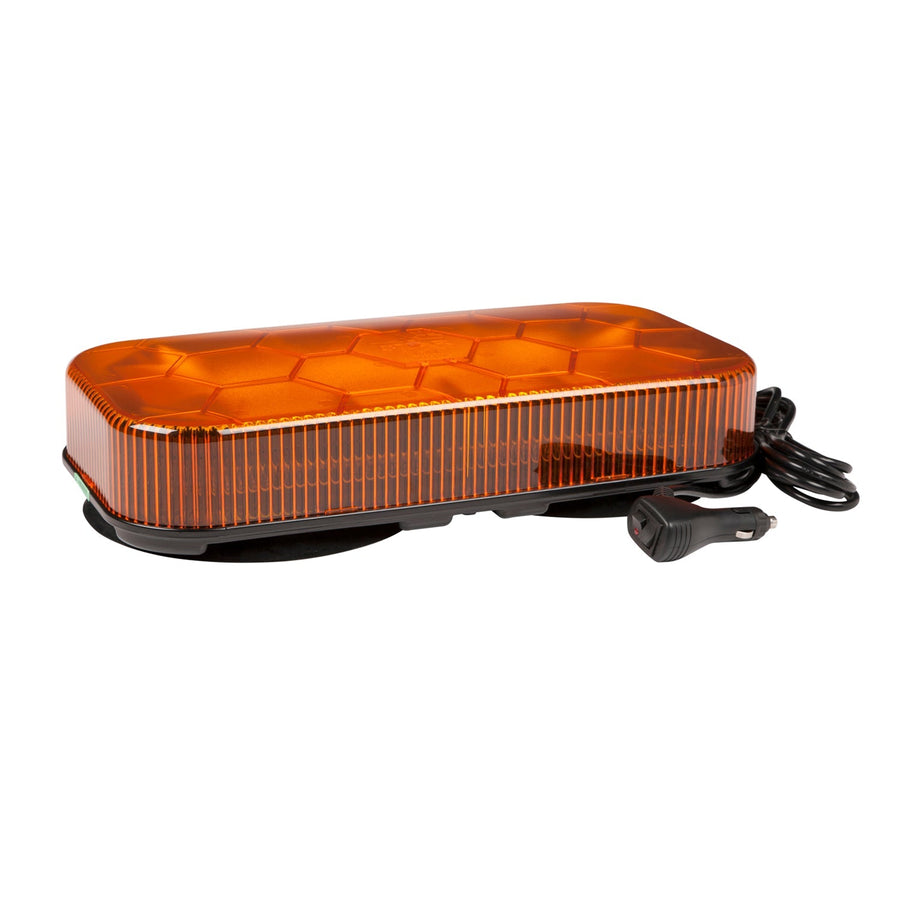 Grote - 78133 - Emergency Lighting, Amber, LED Mini Light Bar S.A.E. Class I 12 V Vacuum Magnetic - YourTruckPartsNow