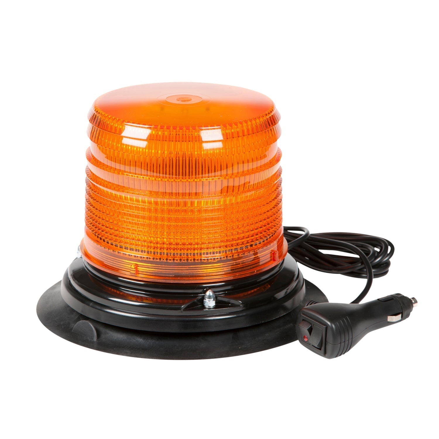 Grote - 78863 - Emergency Lighting, Yellow, Medium Dome, LED Beacon, Vacuum Magnet Mount, Class Ii - YourTruckPartsNow