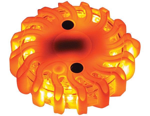 Buyers Products - 8891016 - 4 Inch Amber Round Rechargeable Road Strobe/Flare with 16 Led - YourTruckPartsNow