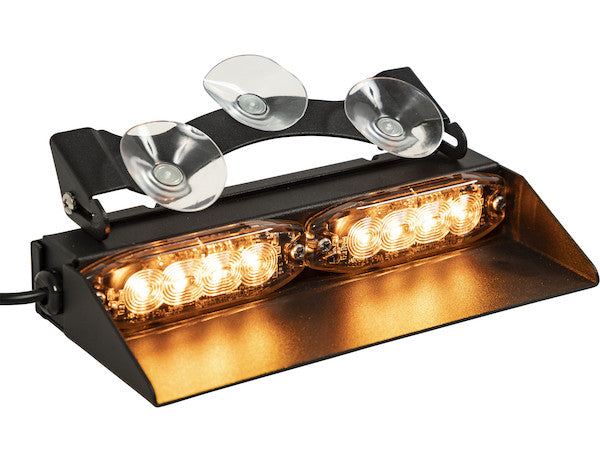 Buyers Products - 8891023 - 8 In. Amber Dashboard Light Bar With 8 LEDs - YourTruckPartsNow