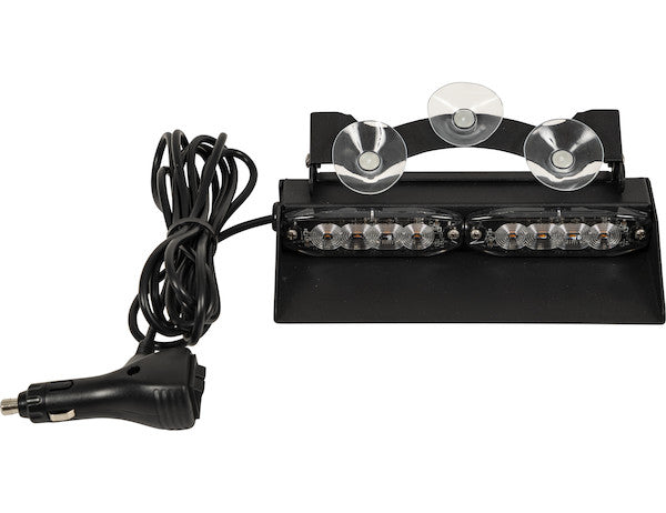 Buyers Products - 8891023 - 8 In. Amber Dashboard Light Bar With 8 LEDs - YourTruckPartsNow