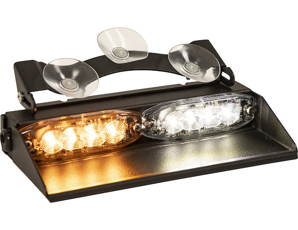 Buyers Products - 8891026 - 8 In. Amber/Clear Dashboard Light Bar With 8 LEDs - YourTruckPartsNow