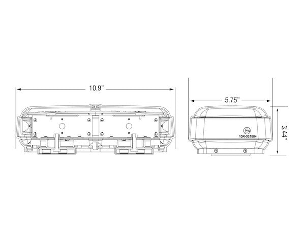 Buyers Products - 8891050 - 11 Inch Rectangular LED Mini Light Bar - YourTruckPartsNow