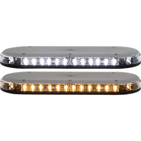 Buyers Products - 8891160 - Class 1 Low Profile Oval Led Mini Light Bar - Amber/Clear - YourTruckPartsNow