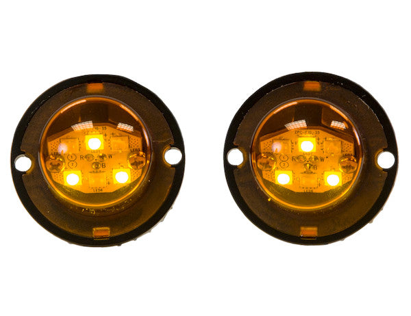 Buyers Products - 8891216 - 15 Foot Amber Bolt-On Hidden Strobe Kits with In-Line Flashers With 6 LED - YourTruckPartsNow