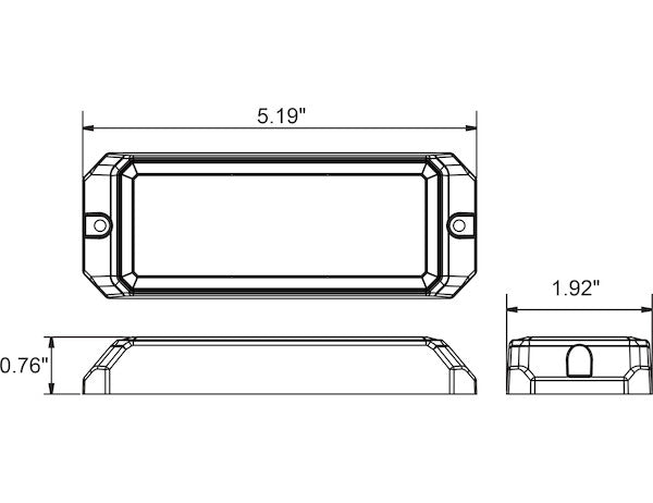 Buyers Products - 8891700 - Amber Dual Row 5 Inch LED Strobe Light - YourTruckPartsNow