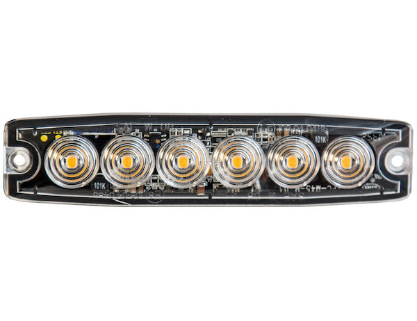 Buyers Products - 8892200 - Ultra Thin 5 Inch Amber/Clear LED Strobe Light - YourTruckPartsNow