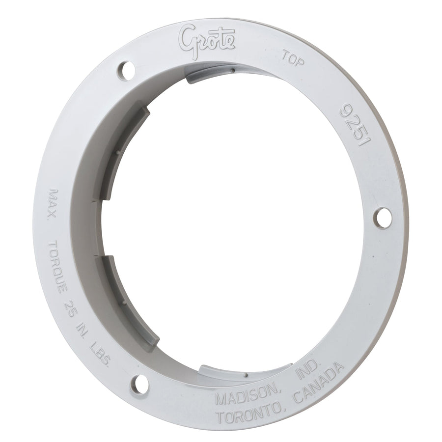 Grote - 92511-3 - Bracket, 4", Gray, Theft-Resistant Flange, Bulk Pack - YourTruckPartsNow