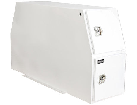 Buyers Products - BP855924W - White Steel Backpack Truck Box with Flat Floor Series - YourTruckPartsNow