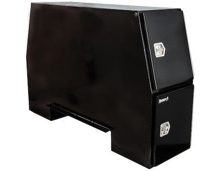 Buyers Products - BP855524B - Black Steel Backpack Truck Box with Offset Floor - YourTruckPartsNow