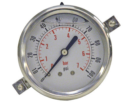 Buyers Products - HPGC100 - Silicone Filled Pressure Gauge - Panel Clamp Mount - YourTruckPartsNow